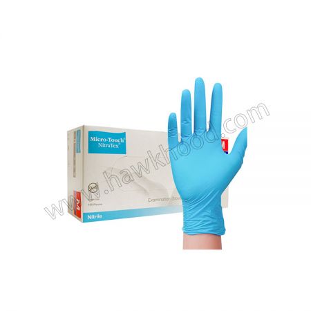 ANSELL  蓝色一次性丁腈手套，医疗级，0.11mm 厚，24 CM 长    4470  4472  4474  4476